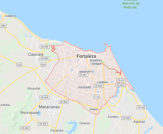 Mapa de Fortaleza